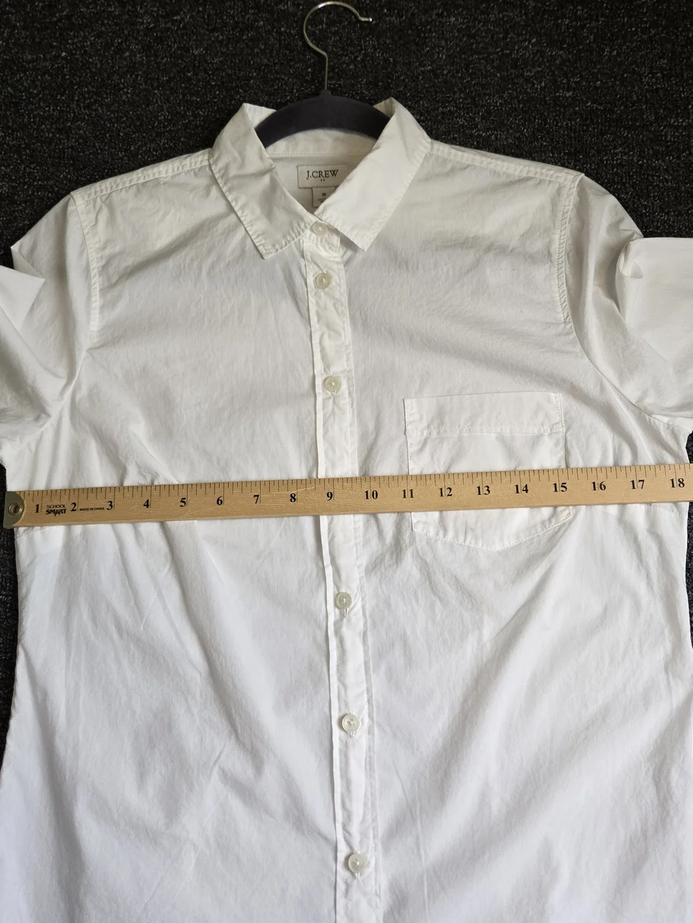 J Crew Shirt Womens S White Cotton Long Sleeve Button Up Preppy Capsule